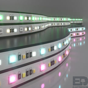 Лента светодиодная 90Led 16W IP20 MIX RGB 3300/6500 теплый белый/холодный белый Elektrostandard 5050+2835+2835 90Led 16W IP20 RGBWW - цена и фото