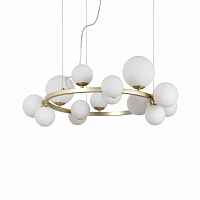 Люстра Ideal Lux PERLAGE SP14 OTTONE SATINATO 283814 - цена и фото Люстра Ideal Lux PERLAGE SP14 OTTONE SATINATO 283814 - цена и фото