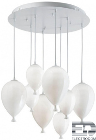 Подвесная люстра Ideal Lux Clown SP8 Bianco 100883 - цена и фото