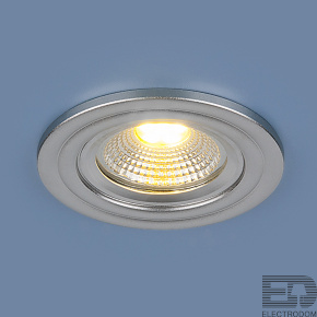 Встраиваемый точечный LED светильник Elektrostandart 9902 LED 3W COB SL серебро - цена и фото