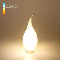 Светодиодная лампа Свеча на ветру 7W 4200K E14 (CW35 белый матовый) Elektrostandard BLE1415 - цена и фото