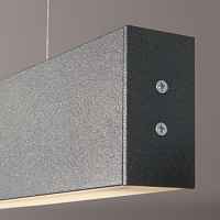Линейный светодиодный подвесной двусторонний светильник 53см 20W 4200K черная шагрень 101-200-40-53 - цена и фото
