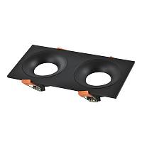 ST259.408.02 Встраиваемый светильник Черный GU10 2*50W IP44 L100xW200xH40 -V Без ламп - цена и фото