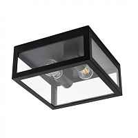 Уличный потолочный светильник Arte Lamp A4569PF-2BK BELFAST IP44 под лампы 2xE27 60W - цена и фото