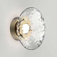 Настенный светодиодный светильник Eurosvet Ripple 50389/1 LED латунь - цена и фото