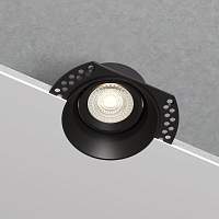 Светильник встраиваемый Renzo GU10 черный Elektrostandard 25018/01 - цена и фото