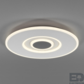 Eurosvet Потолочный светодиодный светильник с ПДУ 90219/1 белый/ серый - цена и фото