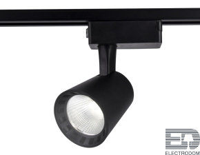 Трековый однофазный светодиодный светильник GL5977 BK черный LED 15W 4200K 24° - цена и фото