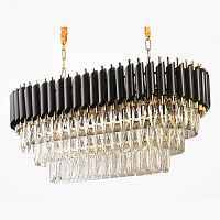 Люстра Empire Black Rectangular Chandelier Crystal ImperiumLoft - цена и фото
