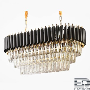 Люстра Empire Black Rectangular Chandelier Crystal ImperiumLoft - цена и фото