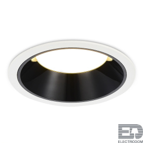 ST755.438.12 Встраиваемый светильник Черный LED 1*12W 3000K 1 080Lm Ra80 120° IP20 D105xH50 100-240V - цена и фото