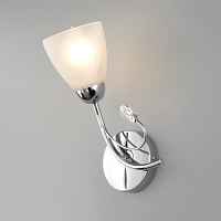 Eurosvet Настенный светильник со стеклянным плафоном 30169/1 хром - цена и фото
