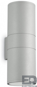 Уличный настенный светильник Ideal Lux Gun AP2 Big Grigio 163604 - цена и фото