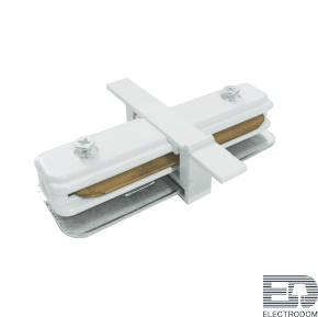 Коннектор прямой для однофазного встраиваемого шинопровода (белый) Elektrostandard Track Rail TRCM-1-I-WH - цена и фото