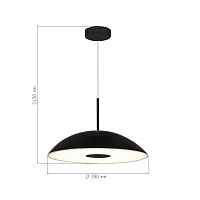 SL6128.403.01 Светильник подвесной ST-Luce Черный/Черный LED 1*24W 3000K - цена и фото