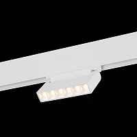 Магнитный трековый светильник белый LED 1*6W 3000K 532Lm Ra>80 36° IP20 L120xW22xH108 48V ST364.536.06