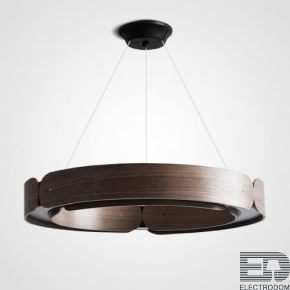 Подвесной кольцевой светильник RANGE 1 D70 Black walnut ImperiumLoft - цена и фото