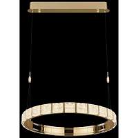 Люстра подвесная светодиодная Wertmark WE458.01.323 VERA LED 70 Вт золото 3000-3500-4000К с пультом - цена и фото