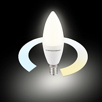Умная лампа Свеча  LED C37 Е14 7W 3300К-6500К CCT+DIM (BLE2779) Elektrostandard a071005 - цена и фото
