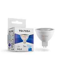 Лампа светодиодная Voltega GU5.3 7W 4000К прозрачная VG2-S1GU5.3cold7W 7063 - цена и фото