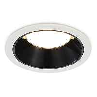 ST755.448.07 Встраиваемый светильник Черный LED 1*7W 4000K 630Lm Ra80 120° IP20 D85xH45 100-240V - цена и фото