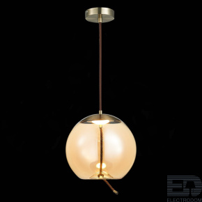 Люстра подвесная ST-Luce Бронза/Янтарный LED 1*10W 3000K SL6108.313.01 - цена и фото
