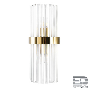 Настенный светильник Crystal Lux Sorpresa AP2 Brass/Transparente - цена и фото