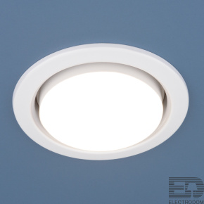 Встраиваемый светильник Elektrostandart 1035 GX53 WH белый - цена и фото