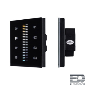 Панель Sens SR-2830B-AC-RF-IN Black (220V,MIX+DIM,4зоны) Arlight 021062 - цена и фото