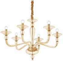 Подвесная люстра Ideal Lux Danieli SP6 Ambra 159942 - цена и фото Подвесная люстра Ideal Lux Danieli SP6 Ambra 159942 - цена и фото