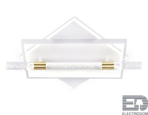 FL5012 WH/GD белый/золото 3000K/4200K/6400K 78W 523.3*496.7*100 (ПДУ РАДИО 2.4G) - цена и фото