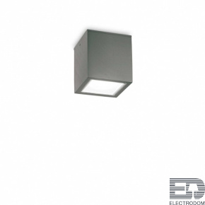 Уличный потолочный светильник Ideal Lux TECHO PL1 SMALL ANTRACITE 251554 - цена и фото