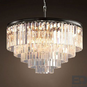 Люстра RH 1920s Odeon Clear Glass Fringe Chandelier D80 ImperiumLoft - цена и фото