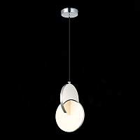 ST LUCE SL6107.113.01 Светильник подвесной ST-Luce Хром/Белый Хром LED 1*12W 3000K - цена и фото
