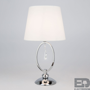 Декоративная настольная лампа Eurosvet Madera 01055/1 хром/прозрачный хрусталь Strotskis (00000084934) - цена и фото