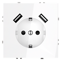 Розетка с USB, А+А Voltum S70 VLS040401 Розетка с USB, А+А Voltum S70 VLS040401