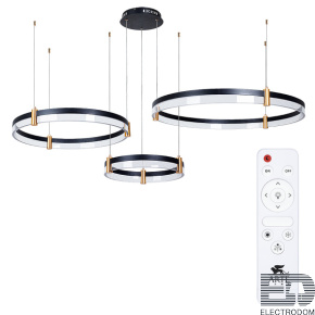 Подвесная люстра Arte Lamp Mercury A2185SP-3BK - цена и фото