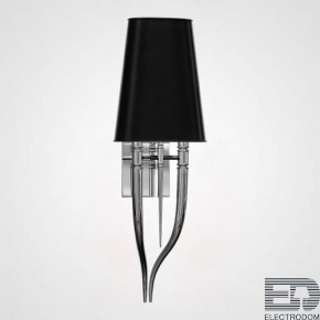 Настенный светильник Crystal Light Brunilde Ipe Cavalli H92 Silver/Black ImperiumLoft - цена и фото