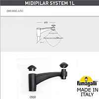 Консоль для паркового фонаря FUMAGALLI MIDIPILAR SYS 1L 000.000.A10.A0 - цена и фото