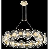 Подвесная люстра LED с пультом Wertmark WE453.30.303 HELENA 60 Вт LED 2700K/4000K/6500K золото - цена и фото