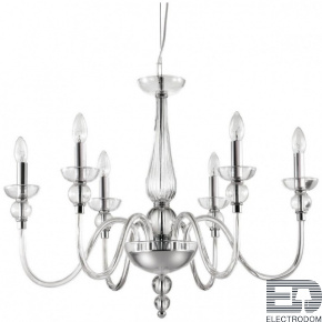 Подвесная люстра Ideal Lux Doge SP6 Trasparente 044422 - цена и фото