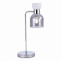 SLE1045-104-01 Настольная лампа Хром/Белый, Дымчатый E14 1*40W - цена и фото