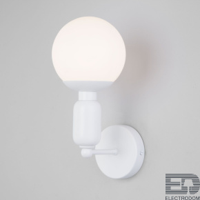 Eurosvet Настенный светильник со стеклянным плафоном 50251/1 белый - цена и фото