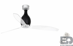 Люстра вентилятор Faro Barcelona Mini Eterfan Matt Black 1L 32027L1FAR - цена и фото