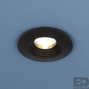 Встраиваемый светодиодный светильник Elektrostandart 9903 LED 3W COB BK черный - цена и фото