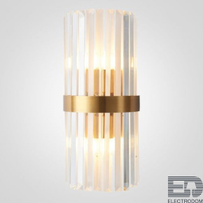 Бра Odeon Clear Glass Gold metal Wall Lamp ImperiumLoft - цена и фото