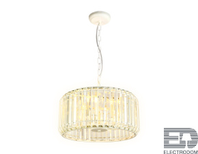 Подвесная люстра с хрусталем TR5810 WH/CL белый/прозрачный E14/5 max 40W D400*650 - цена и фото
