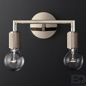 Бра RH Utilitaire Double Sconce Silver ImperiumLoft - цена и фото