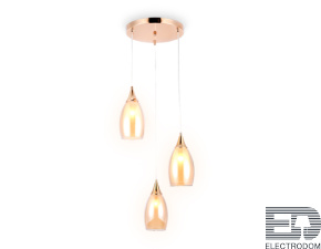 Подвесной светильник TR3549/3 GD/TI золото/янтарь E14 max 40W 370*130*1000 - цена и фото