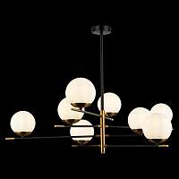 ST LUCE SL1203.422.08 Люстра потолочная ST-Luce Черный, Латунь/Белый E27 8*60W - цена и фото